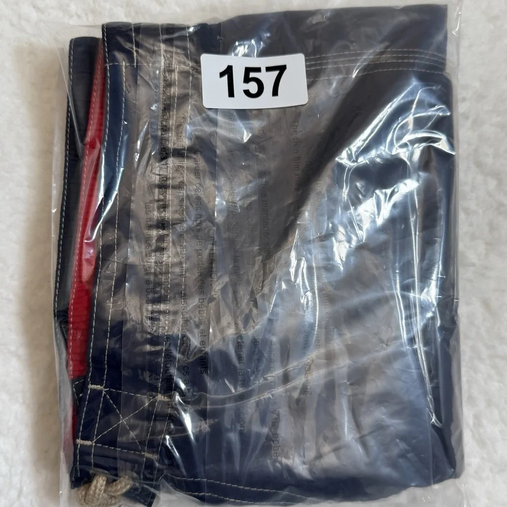 Polo Ralph Lauren Swim Shorts Mens M Lined Board Shorts Nylon Blue Solid